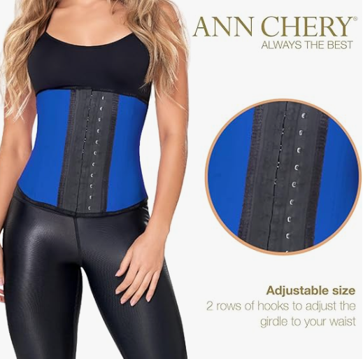 Ann Chery Corset Waist Trainer for Women’s Weight Loss - 2 Hook Latex Body Shaper