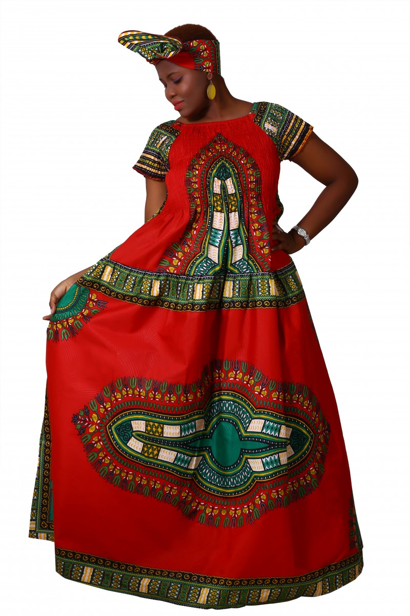 Long Traditional Dashiki Dress Long Traditional Dashiki Dress