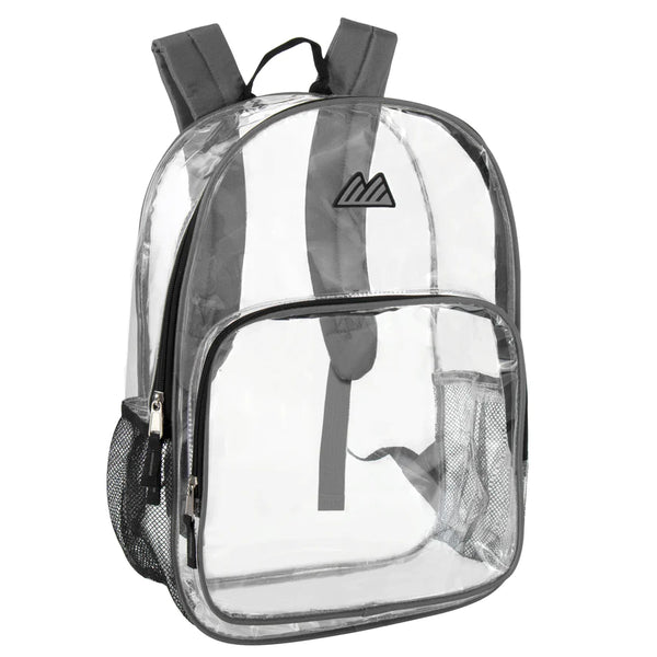 Clear Backpack With Reinforced Strap
