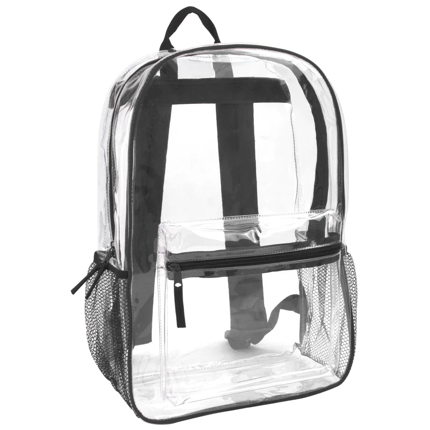 Clear Backpack With Reinforced Strap – Montgomery Uniforms