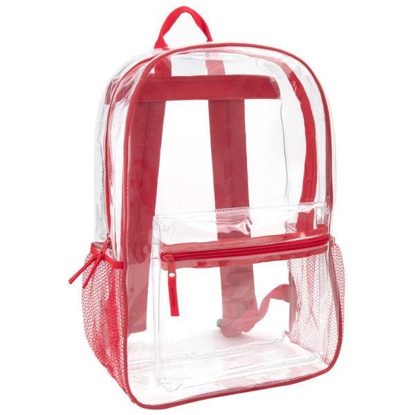 Clear Backpack With Reinforced Strap