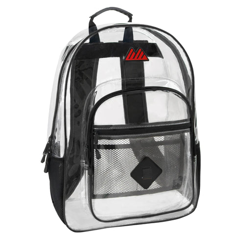 Clear Backpack With Reinforced Strap