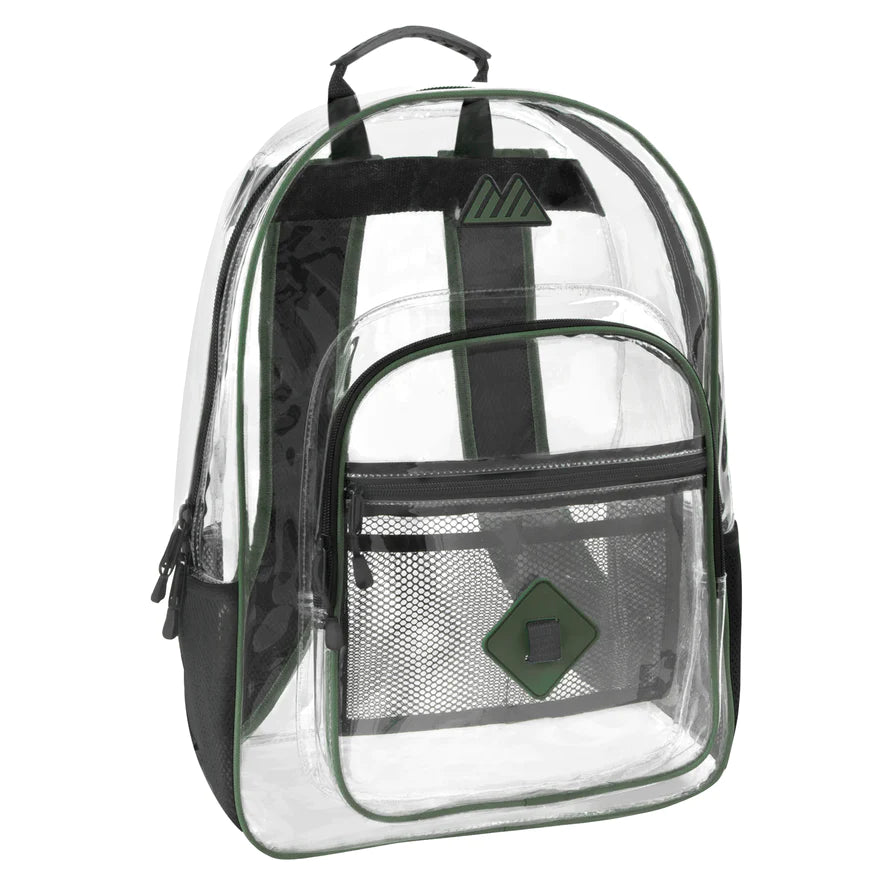 Clear Backpack With Reinforced Strap Montgomery Uniforms