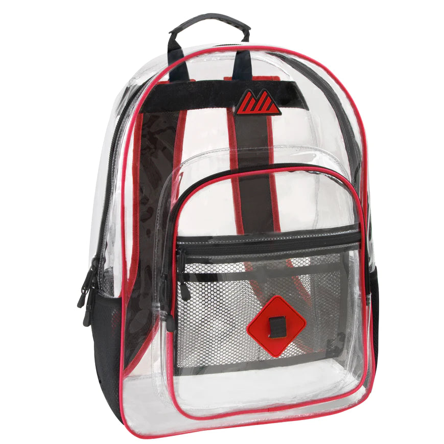 Clear Backpack With Reinforced Strap Montgomery Uniforms