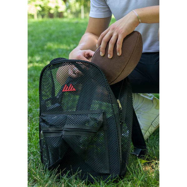 Mesh Backpack With Reinforced Strap
