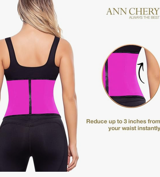 Ann Chery Corset Waist Trainer for Women’s Weight Loss - 2 Hook Latex Body Shaper