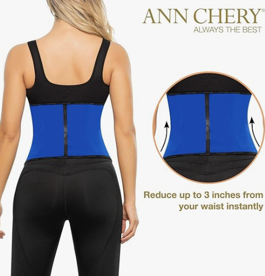 Ann Chery Corset Waist Trainer for Women’s Weight Loss - 2 Hook Latex Body Shaper