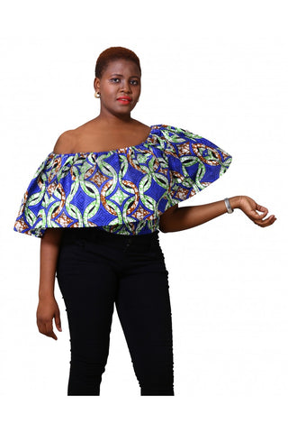 African Print Wax Print Top