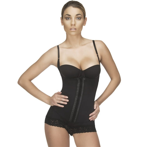 Open Bust Bodysuit - Lace Trim