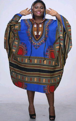 Long Dashiki 48" Length w/ Hoodie