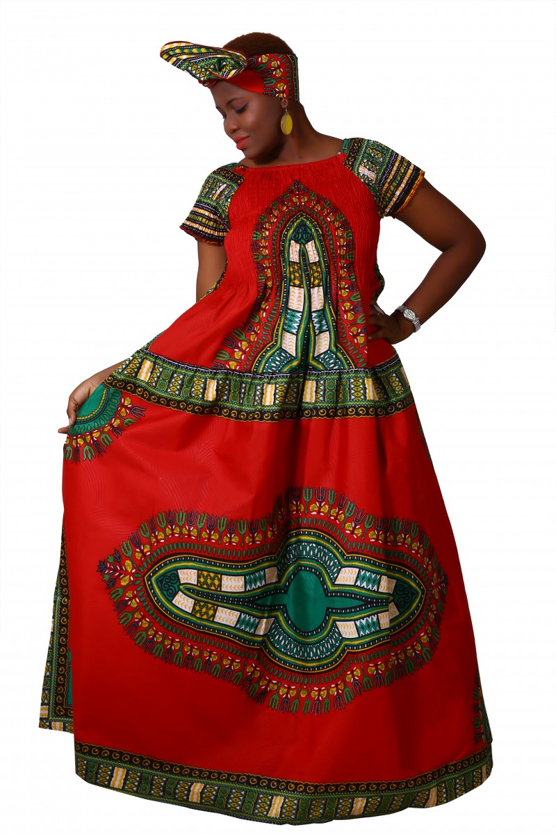 Long Traditional Dashiki Dress