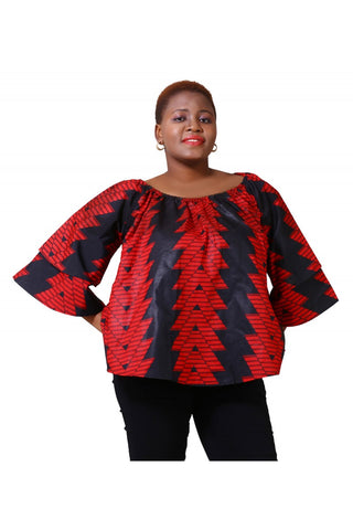 African Wax Print Top