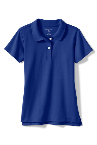 Girls Short Sleeve Polo - Royal Blue