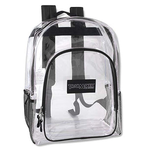 Clear Backpack - Black Front