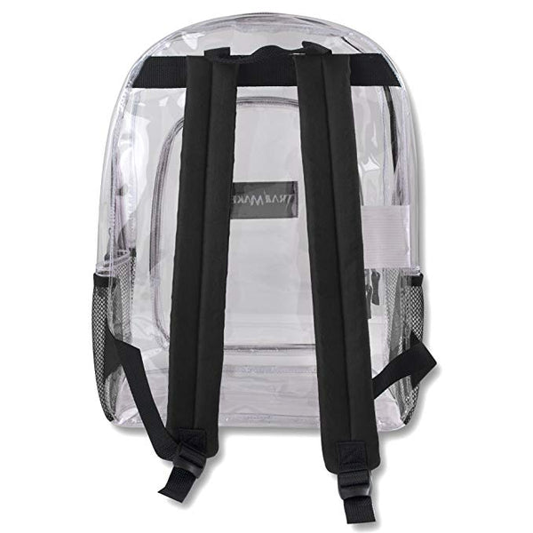 Clear Backpack - Black Back