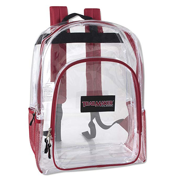 Clear Backpack - Red Front