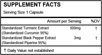 Turmeric Extract Capsules 60ct - Arthritis