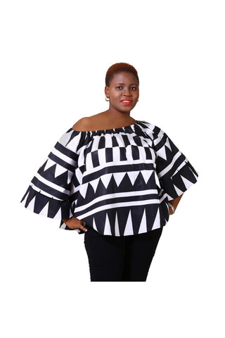 African Wax Print Top