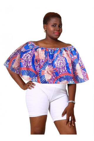 African Wax Print Top
