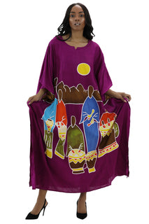 Long Ankle-Length Kaftan Dress