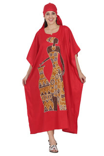 Long Ankle-Length Kaftan Dress